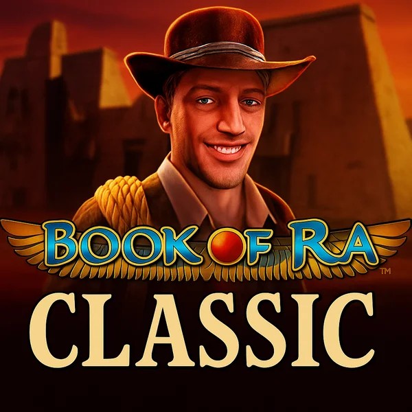 Book of Ra Classic by Novomatic, showcased at idealcasino.ch – game logo
