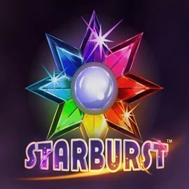 Slots logo of Starburst from NetEnt at iDEAL Casino