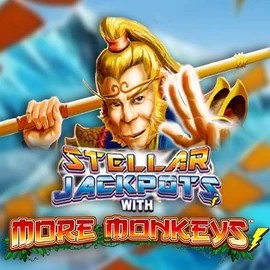 Stellar Jackpots with More Monkeys casino game by Lightning Box Game – featured logo at iDEAL Casino